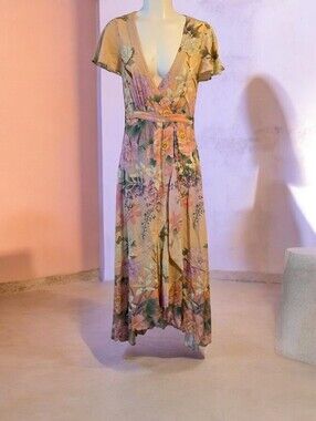Spell & The Gyspy Floral Wrap Maxi Dress - Size XXS